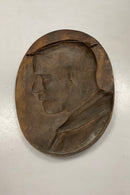 Dansk silhouetportræt af ung man i Bronze