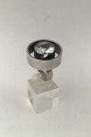 Hans Hansen Sterling Sølv Moderne Ring Zirkon