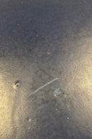 Stort Rundt moderne Knabstrup Fad i blå glasur