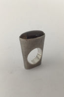 Jytte Kløve Sterling Sølv Cocktail Ring (Agat)