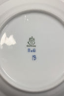 Bing og Grøndahl Blåmalet Musselmalet Riflet Dyb Tallerken No. 22