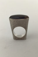 Jytte Kløve Sterling Sølv Cocktail Ring (Agat)