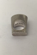 Jytte Kløve Sterling Sølv Cocktail Ring (Agat)