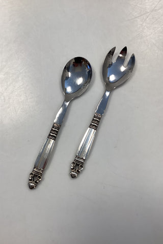 Georg Jensen Konge Sterling Sølv Salat Sæt