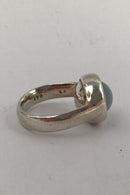 Georg Jensen Sterling Sølv Sphere Ring No 473 med Lys sten