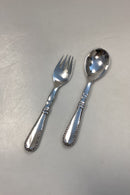 Georg Jensen Sølv Nordisk Salat Sæt No. 136