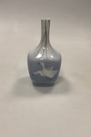 Royal Copenhagen Art Nouveau Vessel Vase No. 199/135 med Gæs