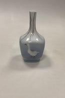 Royal Copenhagen Art Nouveau Vessel Vase No. 199/135 med Gæs