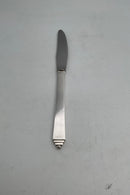 Georg Jensen Sterling Sølv Pyramide Frokostkniv med skær No 024 (Langt skaft)