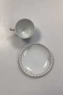 Royal Copenhagen Prinsesse Guld Espresso Kop med Underkop No. 054/055