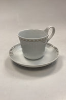 Royal Copenhagen Prinsesse Guld Morgen Kop med Underkop No. 090/091
