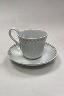 Royal Copenhagen Prinsesse Guld Morgen Kop med Underkop No. 090/091