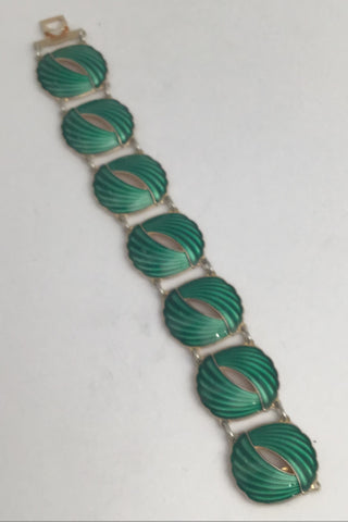 Nils Elvik, Norway. Gold-Plated Sterling Silver and Enamel