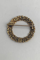 Evald Nielsen 14K Guld Broche