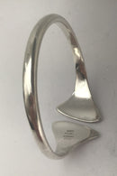 Hans Hansen Sterling Sølv Armring No. 212E (Sort Emalje)