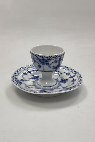 Royal Copenhagen Musselmalet Halvblonde Æggebæger med fast fod No. 543