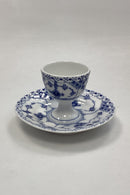 Royal Copenhagen Musselmalet Halvblonde Æggebæger med fast fod No. 543