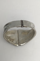 Jacob Hull Forsølvet Metal Armring (Hængslet)