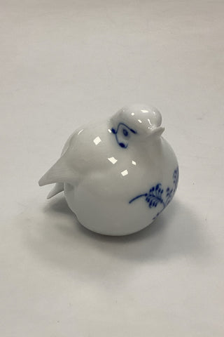 Royal Copenhagen Musselmalet Riflet figur af fugl (Spurv)