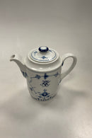 Bing og Grøndahl Blåmalet Musselmalet Hotel Kaffekande med logo No. 1051