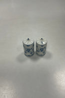 Bing og Grøndahl Blåmalet Musselmalet Hotel Salt og Peber Bøsse No. 1097 og 1098 med monogram