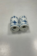 Bing og Grøndahl Blåmalet Musselmalet Hotel Salt og Peber Bøsse No. 1097 og 1098 med monogram