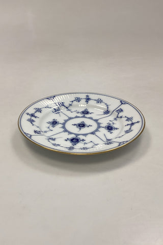 Royal Copenhagen Musselmalet Riflet med Guld Sidetallerken No. 181