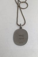 Frantz Hingelberg Sterling Sølv Vedhæng Henry Heerup 1989