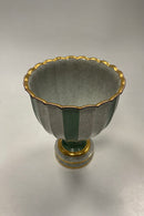 Royal Copenhagen Krakele Vase på Fod No.619 / 3138