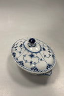 Royal Copenhagen Musselmalet Helblonde Oval Lågfad No 1129 og 622 låg