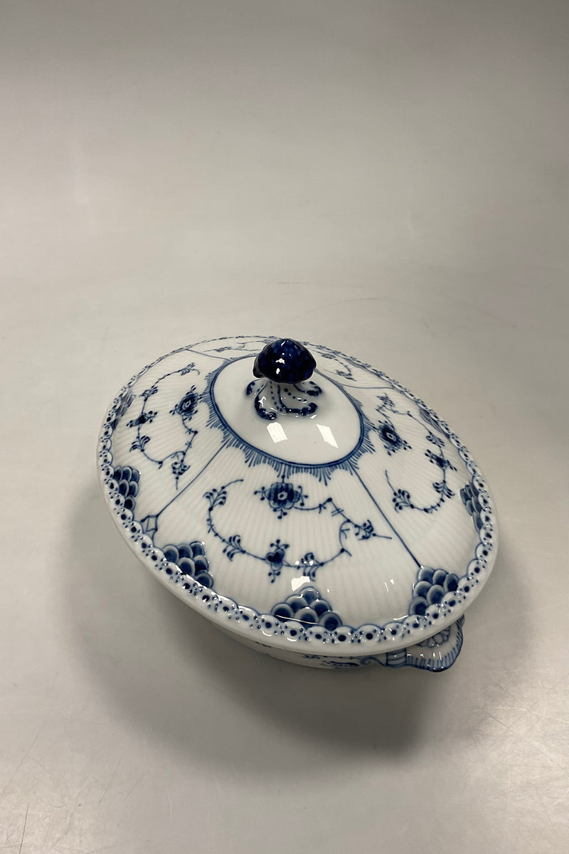 Royal Copenhagen Musselmalet Helblonde Oval Lågfad No 1129 og 622 låg