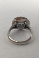 Niels Erik From Sterling Sølv Ring (Grøn Agat)