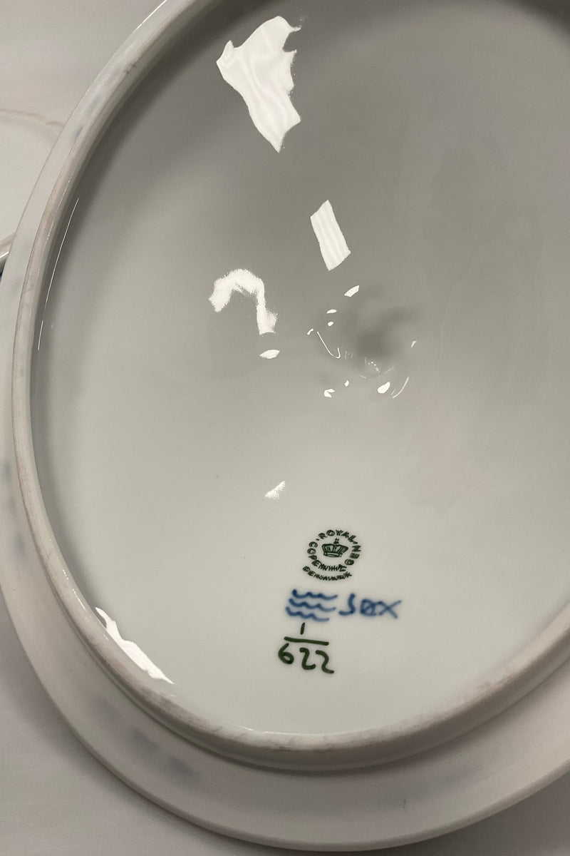 Royal Copenhagen Musselmalet Helblonde Oval Lågfad No 1129 og 622 låg