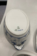 Royal Copenhagen Musselmalet Riflet oval terrin No 214 med underfad No. 217