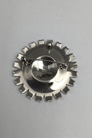 Georg Jensen Sterling Sølv Marguerit Broche / Vedhæng (Olivengrøn)