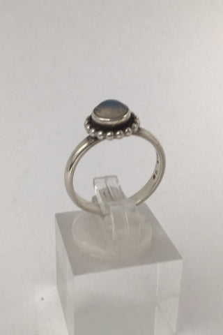 Georg Jensen Sterling Sølv Ring No. 9B Månesten