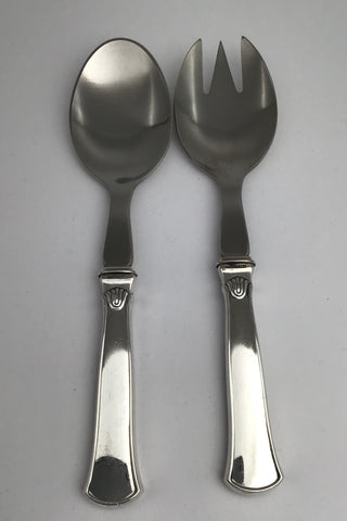 Hans Hansen Arvesølv No. 05 Sterling Sølv / Stål Salatbestik