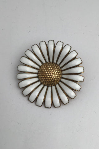 Volmer Bahner Forgyldt Sterling Sølv Marguerit Broche&nbsp;