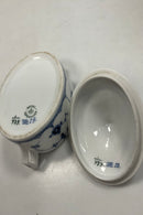 Royal Copenhagen Musselmalet Riflet Sukkerskål med låg No. 434