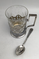 Letland? 875 Sølv Te Glas med ske