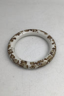 Royal Copenhagen Porcelæn Armring Blomstermotiv (Brunt)