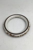 Royal Copenhagen Porcelæn Armring Blomstermotiv (Brunt)