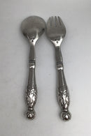 Georg Jensen Sølv Ornamental Salatsæt No. 159