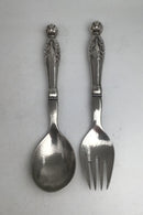 Georg Jensen Sølv Ornamental Salatsæt No. 159