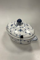 Royal Copenhagen Musselmalet Riflet oval terrin No 214.  1. sortering