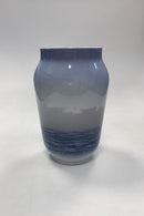 Royal Copenhagen Art Nouveau Vase med skibsmotiv No. 2842/3604