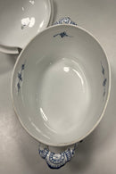 Royal Copenhagen Musselmalet Riflet oval terrin No 214.  1. sortering