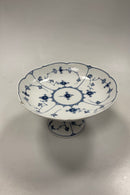 Royal Copenhagen Musselmalet Riflet Opsat Kageskål No 458