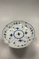 Royal Copenhagen Musselmalet Riflet Opsat Kageskål No 458