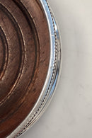 Dansk Sølvplet / Træ Flaske Bakke